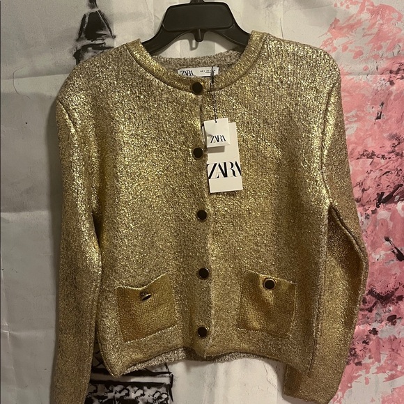 ZARA NWT blogger fav FOIL KNIT CARDIGAN SIZE S
🚨FIRM PRICE NO DISCOUNT - Picture 13 of 14